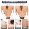URAQT Exfoliating Back Scrubber for Shower, Back Washer with Handles,