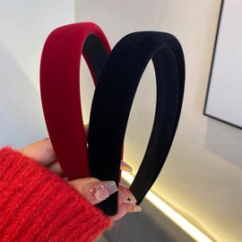 Lvyeer Velvet Wide Headbands for Women Soft Head Bands Diademas Para Mujer De Moda Hairbands for Women Girls Fashion No Slip Headband Hairbands Hair Accessories