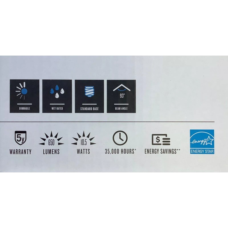 Utilitech 3 LED Utilitech 5" or 6" Rim 650 Lumens