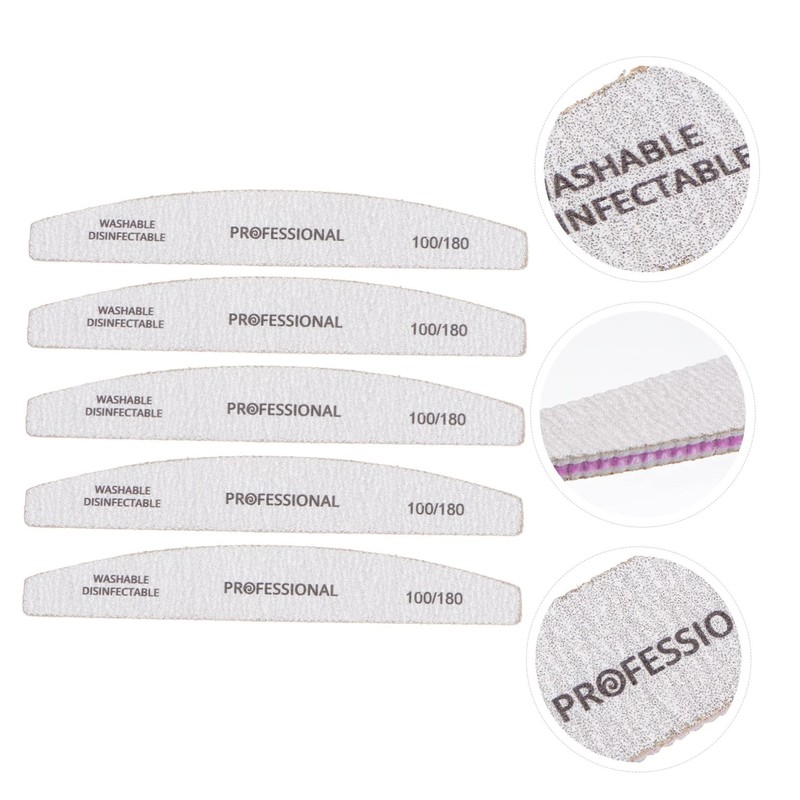 BIUDECO Essential Manicure Set 5 in 1 Nail File Buffer