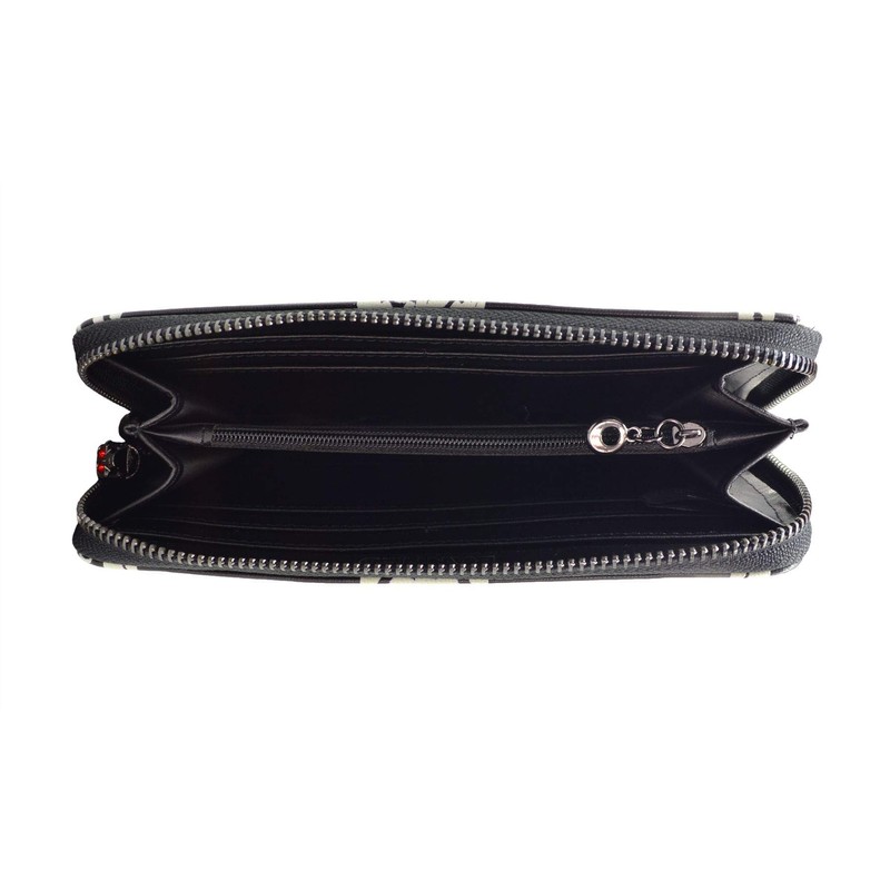 BANNED GLOW IN THE DARK SKULL WALLET PURSE BEDLAM