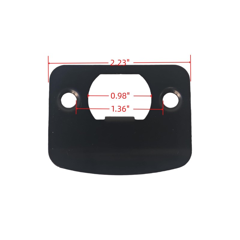 12-Piece Door Strike Plate Kit, Black Stainless Steel Deadbolt Covers