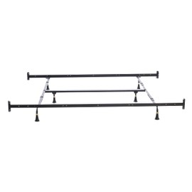 Hollywood Bed Frames Bed Frame with Headboard/Footboard Attachment/6 Legs and Adjustable Glides, Queen/Eastern King