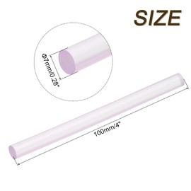 uxcell 30pcs Mini Hot Glue Sticks for Mini Glue Gun, 4-inch x 0.28-inch Glue Gun Sticks for Art DIY Craft, Dull Purple
