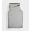 Plain Dyed Cotton Percal Grey 200TC Flat Sheet 180 x