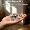 Hand Crank Music Box- 18 Note Acrylic Music Box Mechanism