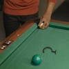 Black Iron Pool Cue Stick Holder - Multi-Functional Billiard Table