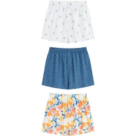 CARIBBEAN JOE Boxer Briefs, Birds of Paradise Pattern, 3 Pack, Fun Novelty Mens Underwear, Blue