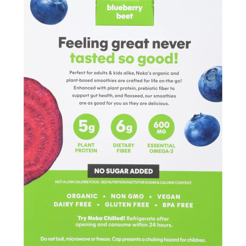 Noka Smoothie Blueberry Beet 4Pc