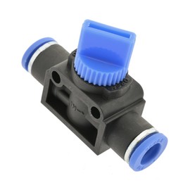 IQS 3/2-way shut-off valve with plug-in connection on both sides 6 mm, IQS standard