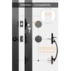 goldenwarm Front Door Handle and Deadbolt Set, Black Front Door