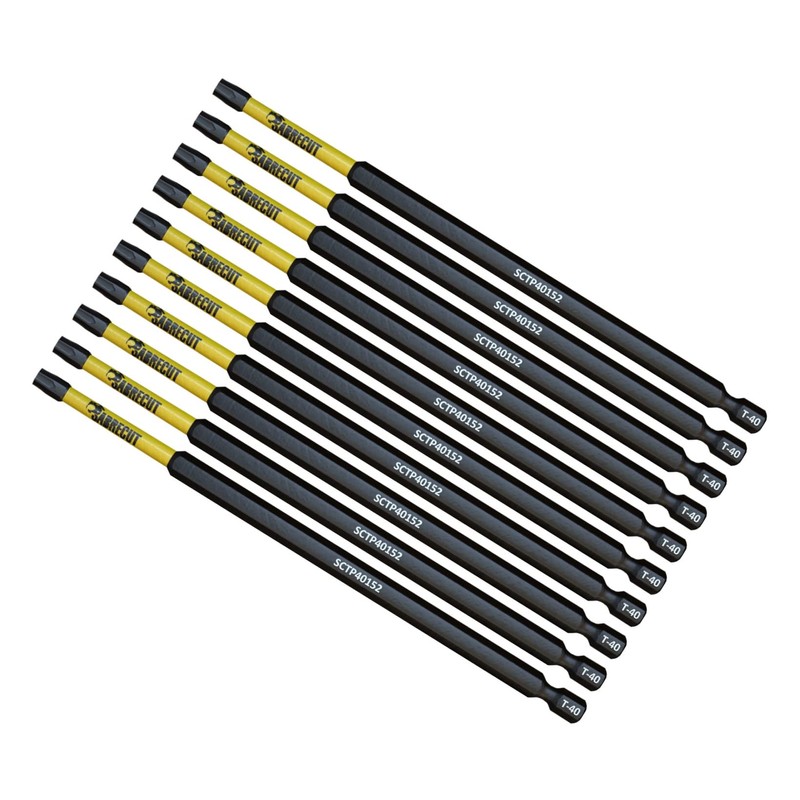 10 x SabreCut SCTP40152_10 152mm T40 TX40 Torx Tamper Proof