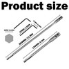 4Pcs 1/4 Drill Bit Extension Set, 6 Inch and 12