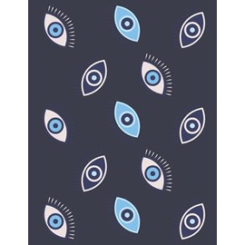 Notebook - Nazar Boncuk - A Funny Indian Asian Hindi Gujrati Urdu Punjabi novelty lined notebook/journal. Travel Friendly. 200 pages. 90gsm paper. A4 Notebook