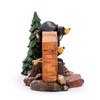DEMDACO Bearfoots by Jeff Fleming Rustic Black Bear Howdy 9