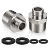 1/2" to 3/8" Reducer Faucet Adapter, 2 Pcs Brass 3/8