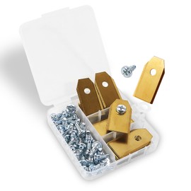 Blade Blades Compatible for Gardena, for Husqvarna Automower, for Yard Force, for Ecovacs, for Segway Robotic Lawnmower - Titanium LongLife 0.75 mm, Pieces: 30