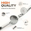 Kitchen Garlic Press Stainless Steel, Premium Rust Proof & Dishwasher