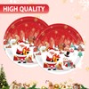 40Pcs Christmas Party Decorations Xmas Tree Santa Claus Theme Disposable