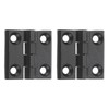 sourcing map 2Pcs Adjustable 180 Degree Hinges, 40mmx40mm Zinc Alloy