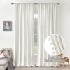 MIULEE Pure White Pom Pom Velvet Curtains for Bedroom/Living Room
