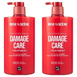 Mise-en-scène Damage Care Rose Protein Daily Hair Treatment, 1L, 2 Pieces / 미쟝센 데미지케어 로즈프로틴 데일리 헤어트리트먼트, 1L, 2개