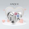 GNOCE Celebration 60th Birthday Heart Charm 925 Sterling Silver Bead