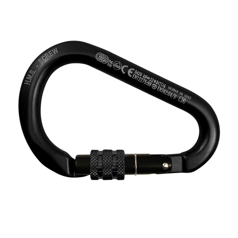 KONG HMS Carabiner with Screw Sleeve, Aluminium, Aluminium Carabiner, 786NNN6ANKK,