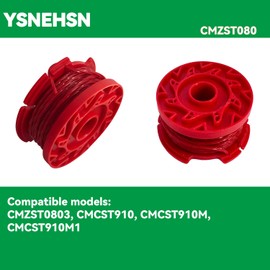 YSNEHSN CMZST080 CMZST0803 Trimmer Spool Line 20ft 0.080" Compatible with Craftsman CMCST910 CMCST910M CMCST910M1 Series Weed Eater with Cap CMZST120SC (4 Spools + 1 Caps)