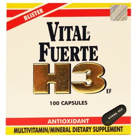 Vital Fuerte H3 100 Cap - Multivitaminico (Pack of 1)