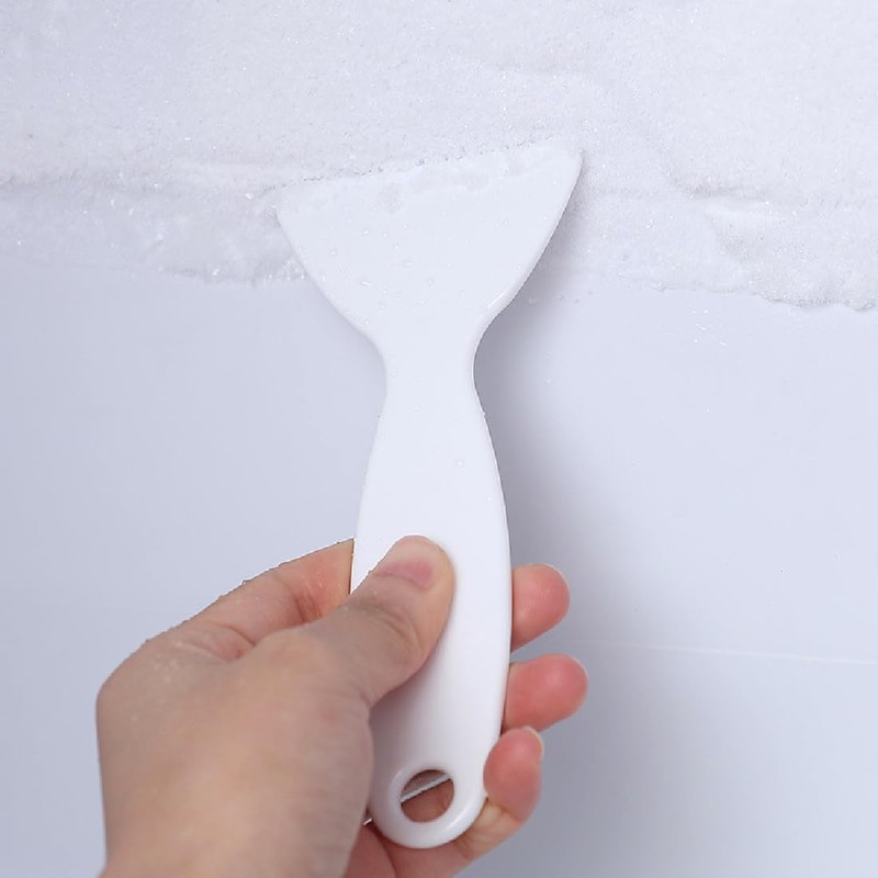 Jitnga Pack of 4 Portable Plastic Ice Scraper De-Icer for