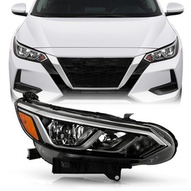 ACANII - Replacement For [Halogen Model] 2020 2021 2022 Nissan Sentra S | SV Headlight Headlamp Replacement Right Passenger Side