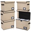Chuangdi 6 Pcs Comic Book Storage Boxes, Back to School