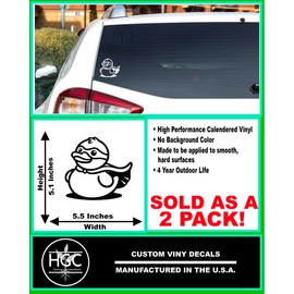 2 Pack - Super Hero Duck It! - Decal for Your Jeep - Create a Smile with a Rubber Ducky |Vinyl Decal| 5.5 Inches Wide by 5.1 HOM0192A.054 Turquoise