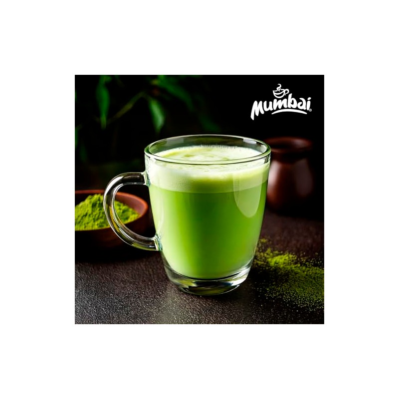 Mumbai Matcha en Polvo 60 Gramos, 100 Natural, Bolsa Resellable