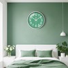 VIKMARI Wall Clock, Small 20 cm, Modern Blue Silent Analogue
