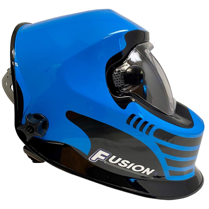 Autojack Welding Helmet Mask Blue Auto Darkening & Solor Powered