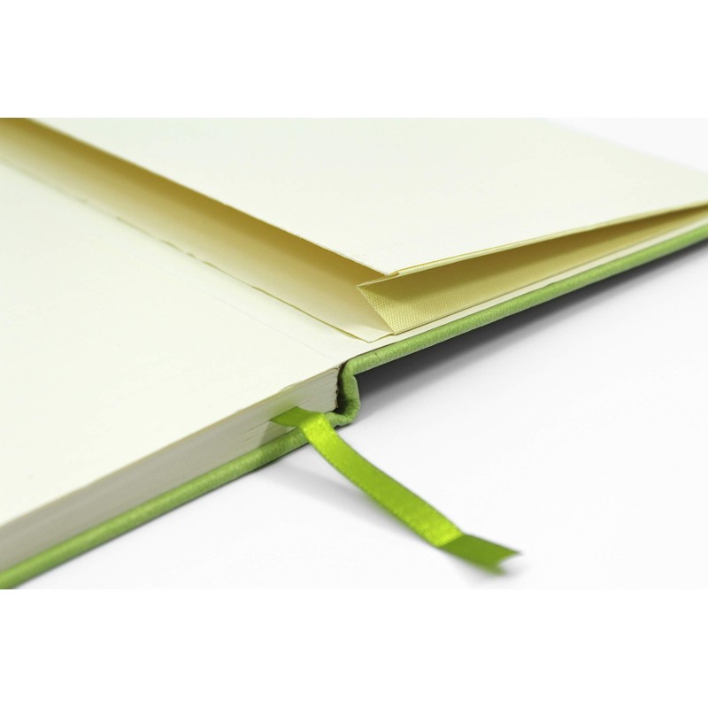 Silvine A6 Executive Soft Feel Notebook Green. 160 Pages (80