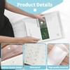 GEMLORD 100 Pcs Clear Plastic Envelopes with Button Snap Closure,