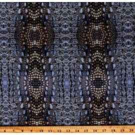 Fields Fabrics Cotton Crocodile Skin Crocodiles Skin Prints Fabric Print by the Yard D656.06