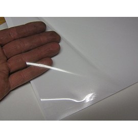 Roll of Transparent Sign Vinyl, Self-Adhesive (24 inch x 10 ft, Clear)