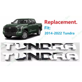 Toyota 2PCS Chrome Side Door Tundra EMBLEM Badge Fit For Toyota Tundra 2014-2023