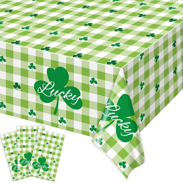 3 Pieces St Patrick's Day Tablecloths for Saint Patrick Day