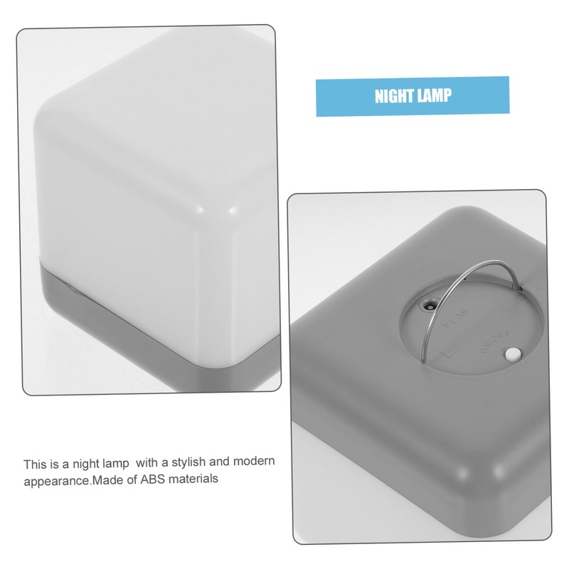 Cabilock Cube Shaped LED Night Light Decorative Table Lamp for