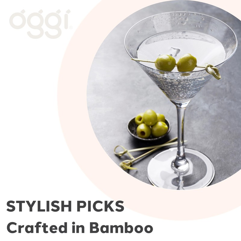 Oggi Picks, Bamboo, Cocktail Sticks (7683.)