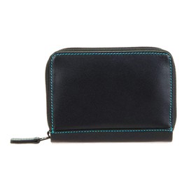 mywalit MY328 Calf Leather Zipper Bellows Sabara Card Case My Wallet/My Wallet/My Wallet/My Wallet/My Worritt, black space, Free size