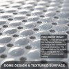 TEESHLY Bath Tub and Shower Mats, Non Slip 40 x