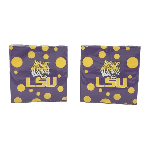 LSU Tigers Set of (2) 50 Count Pack of Team
