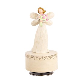 YT3 Studio Angel Music Box, Sculpted Hand-Painted Musical Figure Gifts, Guardian Angel Figurine Musical Fairy Box Gifts for Women, Daughter, Mother's Day,Christmas,Birthday,Anniversary