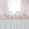 PLULON 2Pcs White Tablecloth Plastic Table Cover 137 x 274cm